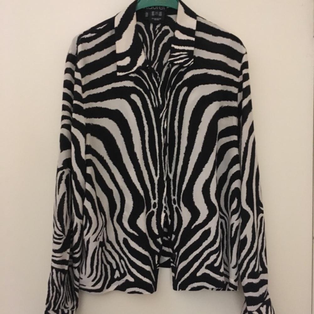 Laurel- Escada Silk Zebra blouse